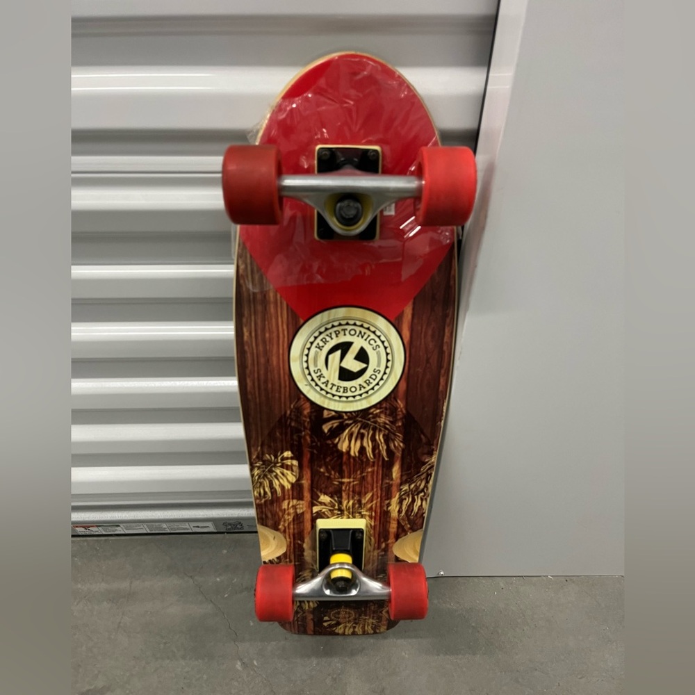 Red and Brown Skateboard